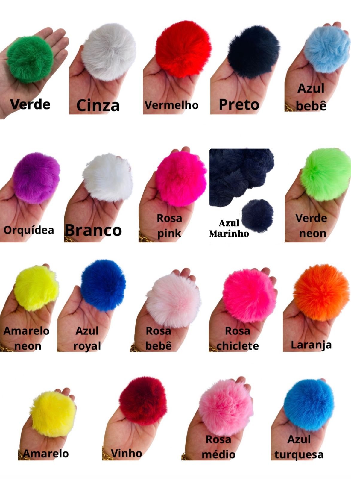 Pompom de pelúcia 7cm