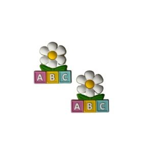 Aplique emborrachado Escolar Margarida com ABC - Candy - Imagem 1
