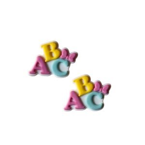 Aplique emborrachado Escolar ABC com laço - Candy - Imagem 1