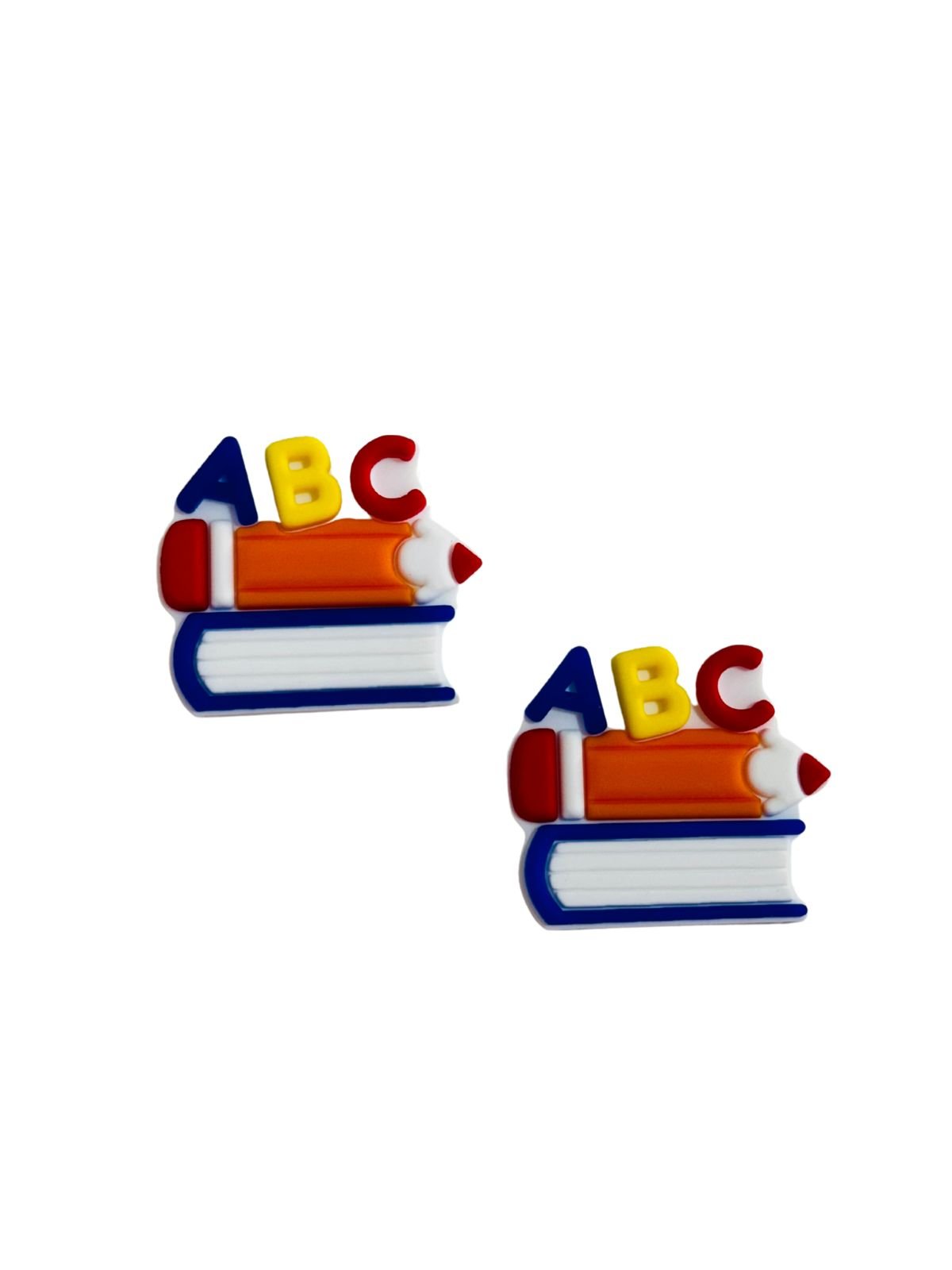 Aplique emborrachado Escolar ABC com lápis e caderno