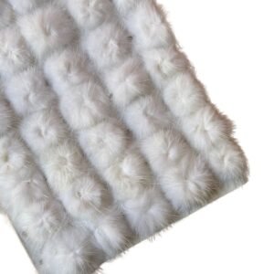 Pompom pelpudo achatado 2,5cm Branco (2 und)