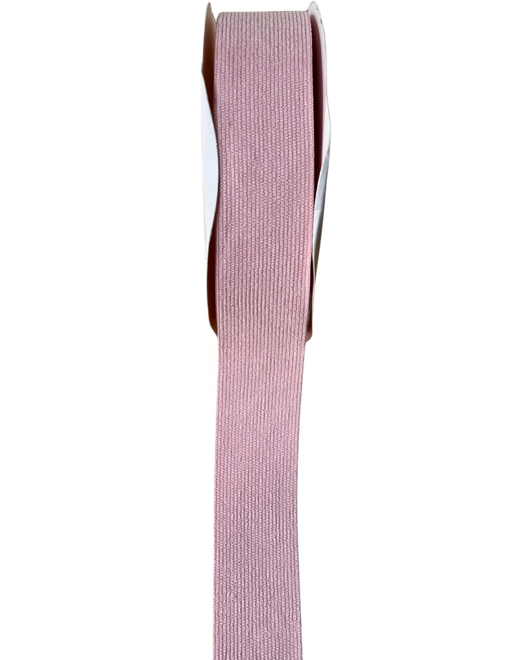 Fita veludo cotelê Rosa bebê 38mm