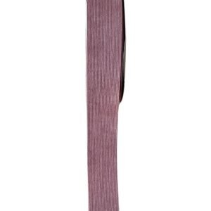 Fita veludo cotelê Rosé 38mm - Imagem 1