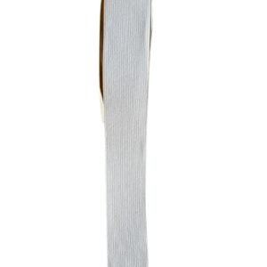 Fita veludo cotelê branca 38mm - Imagem 1