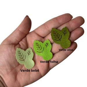 Folhagem de feltro dupla 4cm (4 und.) - Imagem 2