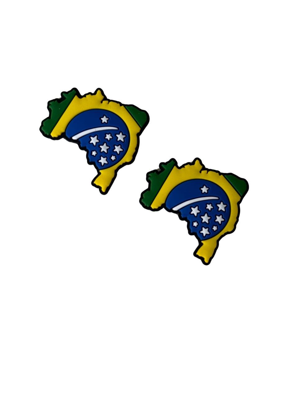 Aplique emborrachado Mapa do Brasil