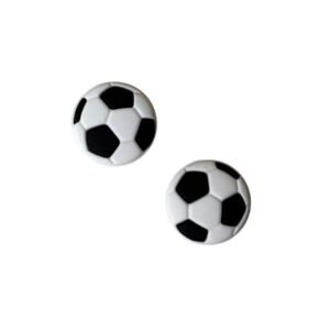 Aplique emborrachado bola futebol preto e branco
