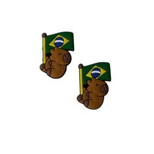 Aplique emborrachado capivara Brasil - Imagem 1