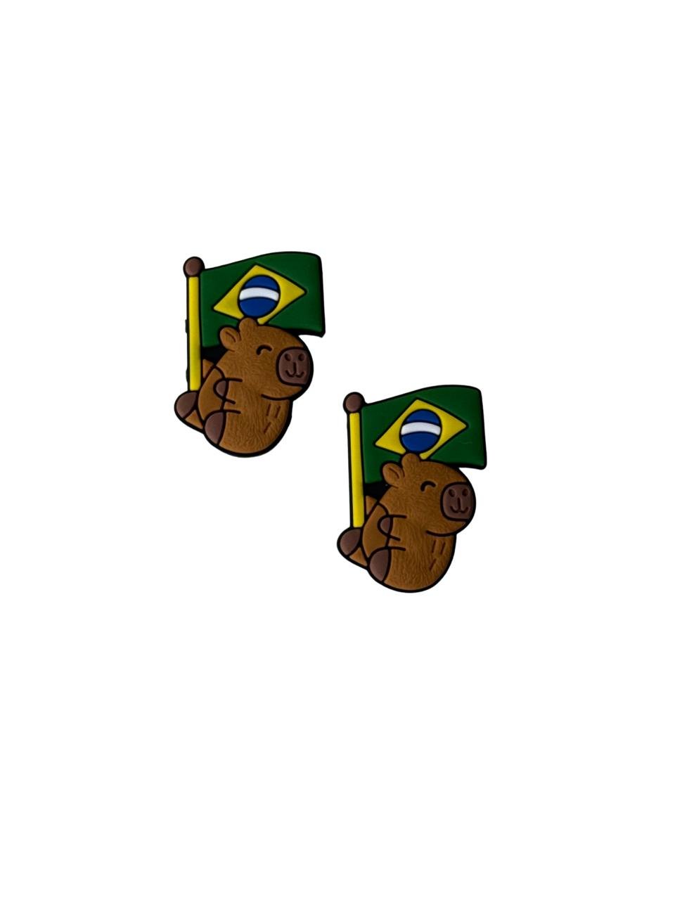 Aplique emborrachado capivara Brasil