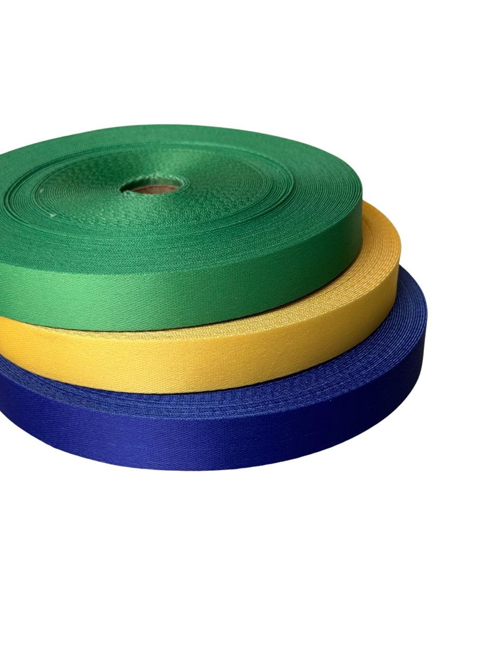 Fita estruturada lisa cores do Brasil 20mm