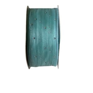 Fita organza com ponto de luz Tiffany 38mm - Imagem 1