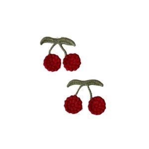 Aplique Cereja bordada 3,2cm (2und) - Imagem 1