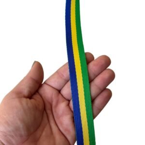 Fita estruturada listrada cores do Brasil 20mm