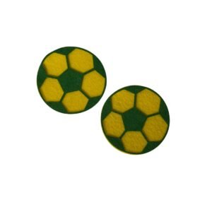 Aplique de feltro Bola de futebol do Brasil (1 und) - Imagem 1