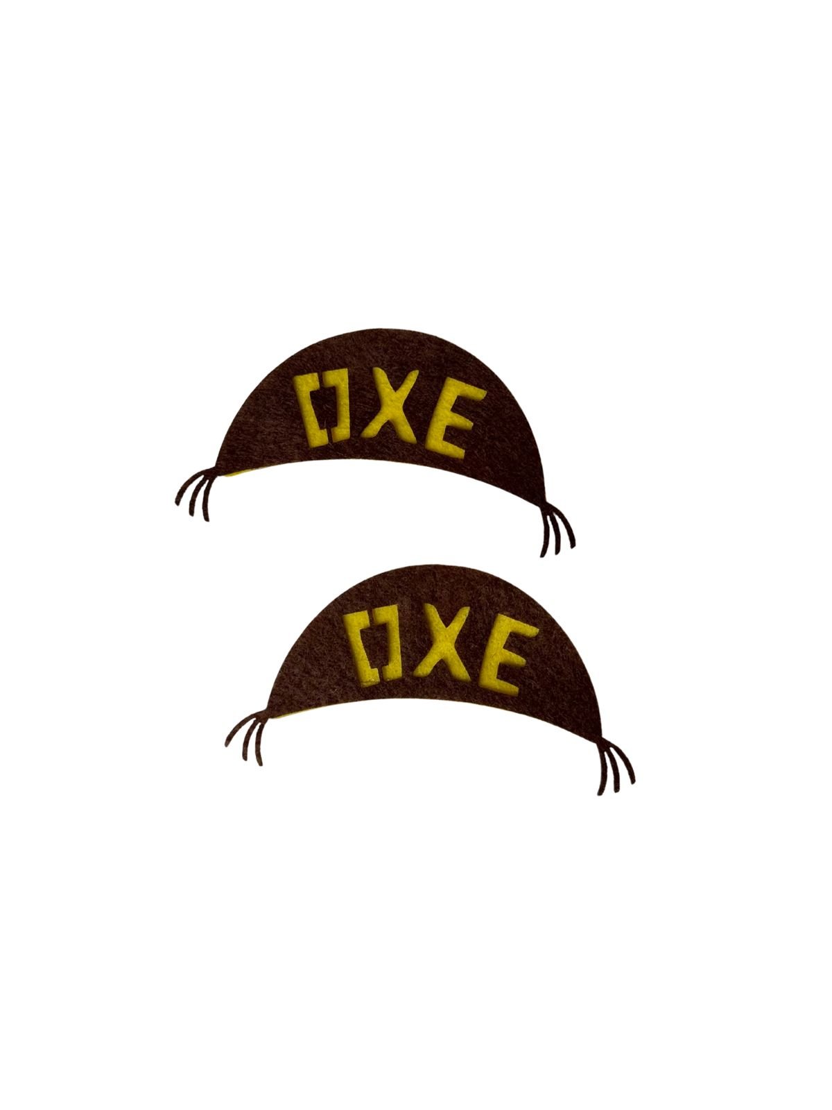 Aplique de feltro chapéu cangaçeiro OXE (1 und)