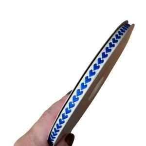 Fita coração bordado azul royal 10mm - Imagem 1