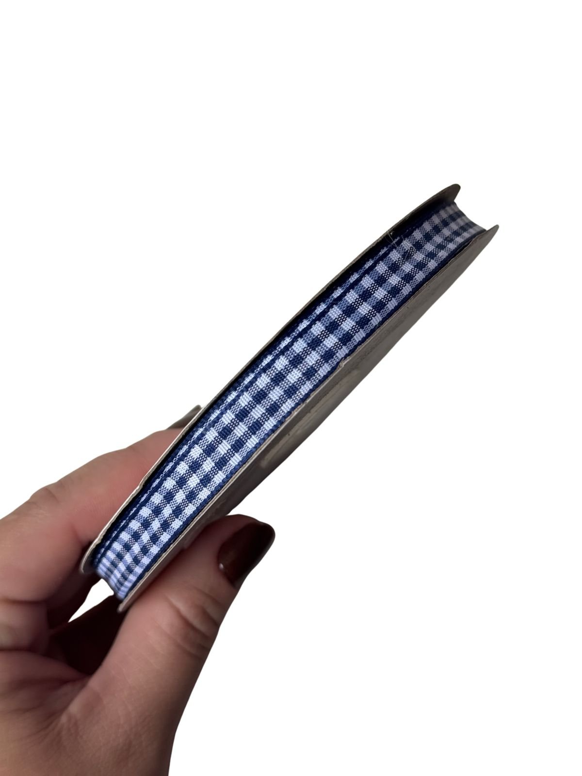 Fita xadrez 10mm azul marinho