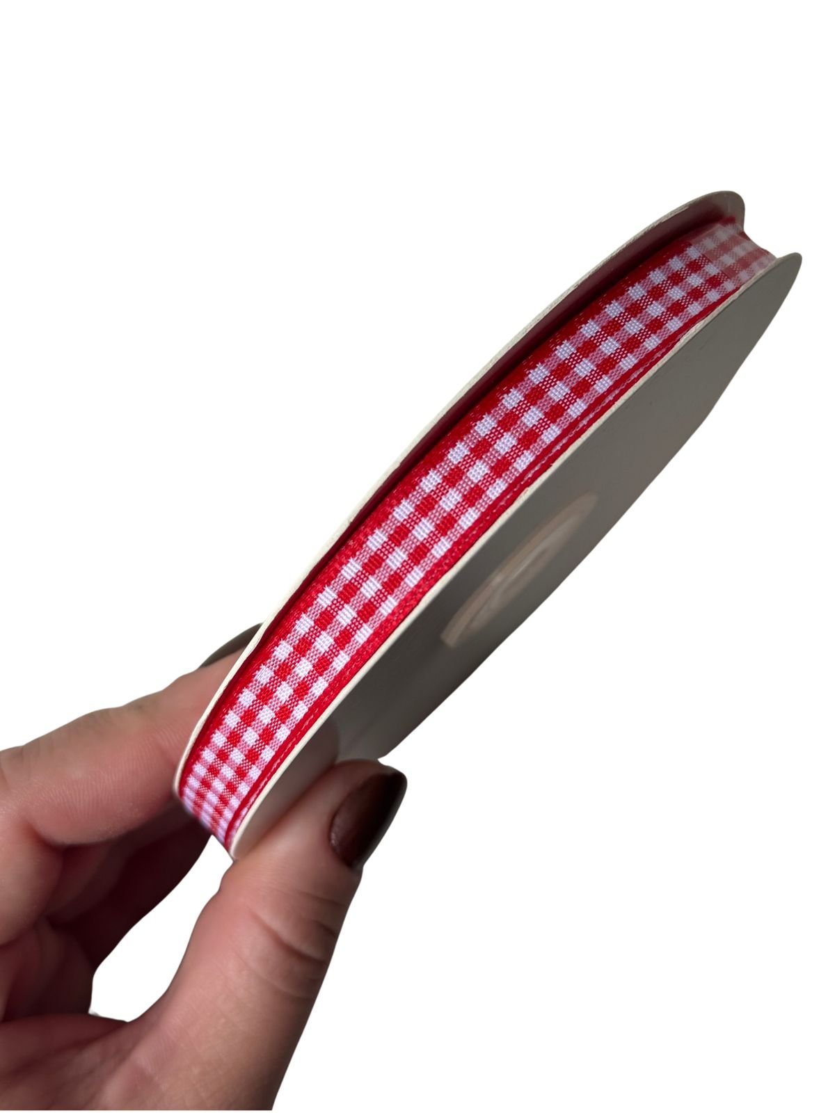 Fita xadrez 10mm vermelho
