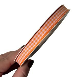 Fita xadrez 10mm laranja - Imagem 1