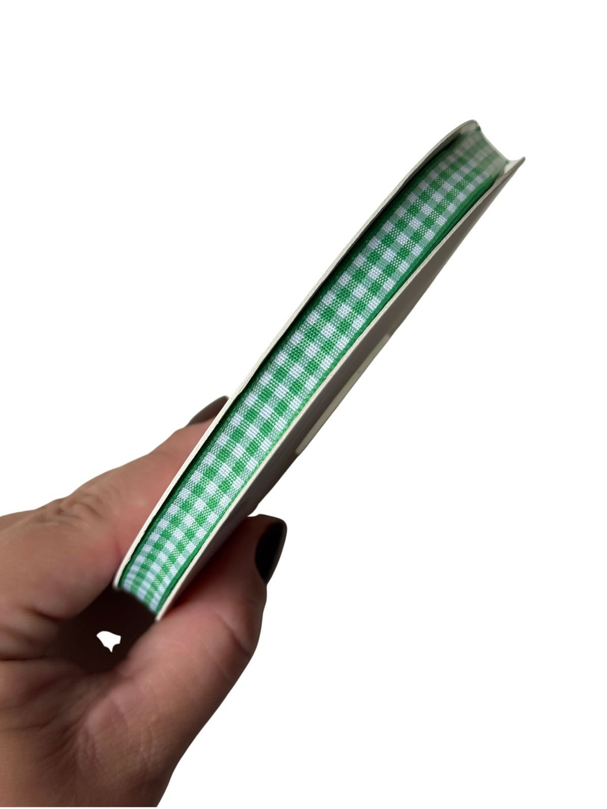 Fita xadrez 10mm verde folha