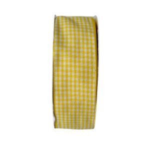 Fita xadrez 38mm amarelo - Imagem 1
