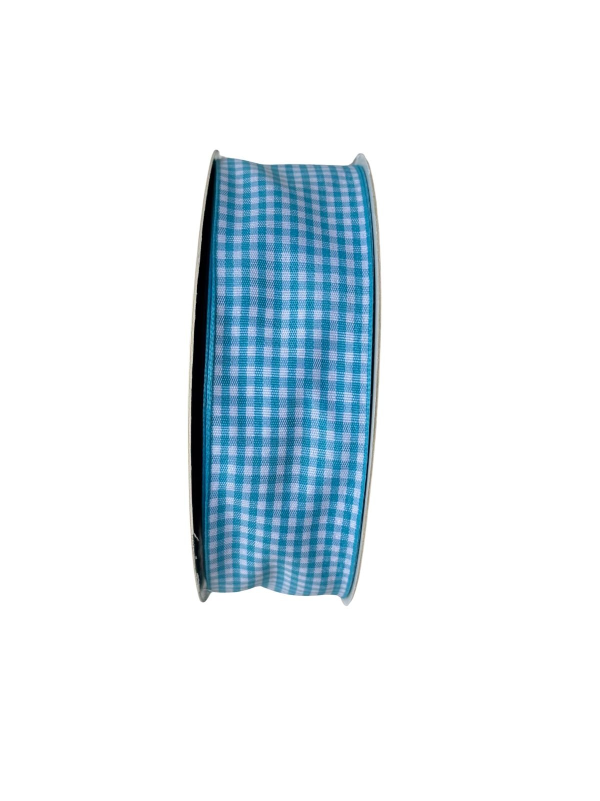 Fita xadrez 38mm azul turquesa