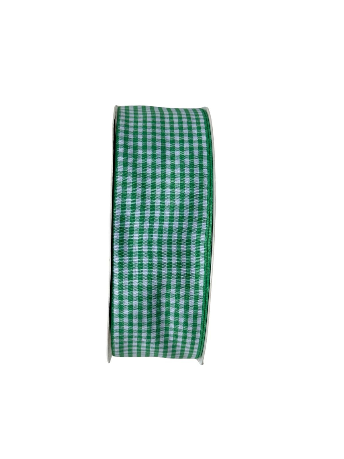 Fita xadrez 38mm verde folha