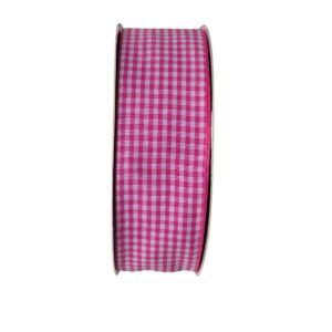 Fita xadrez 38mm rosa pink - Imagem 1