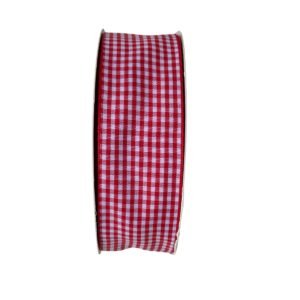Fita xadrez 38mm vermelho - Imagem 1