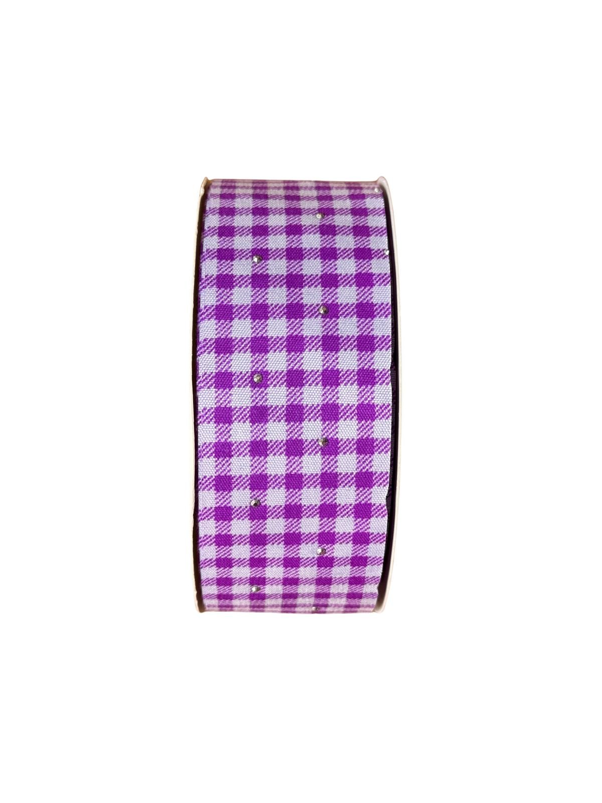 Fita xadrez dupla face ponto de luz roxo