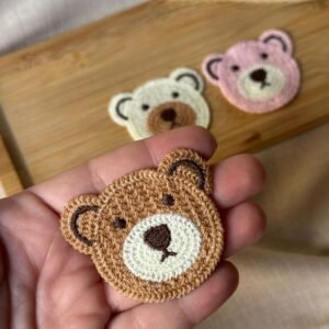 Aplique urso de crochê 6cm (1 und) - Imagem 2