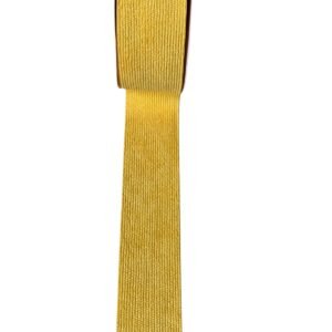 Fita veludo cotelê amarelo mostarda 38mm - Imagem 1