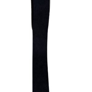 Fita veludo cotelê preto 38mm - Imagem 1