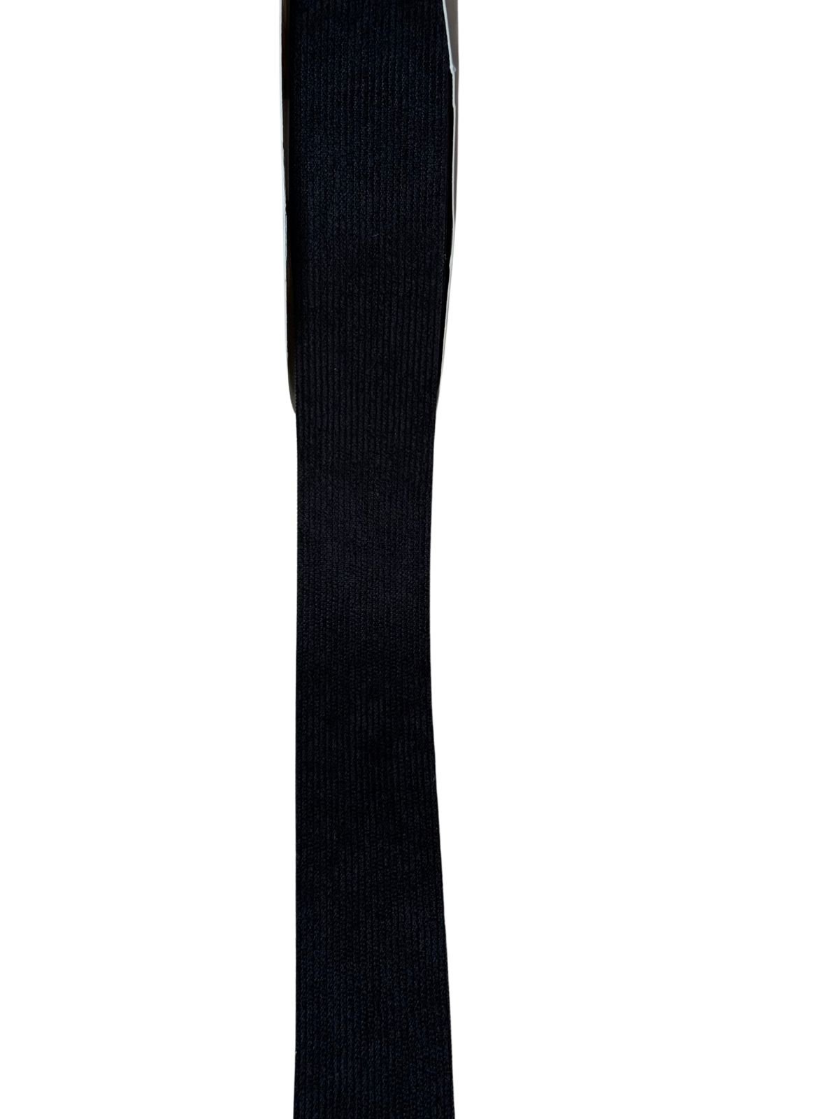 Fita veludo cotelê preto 38mm
