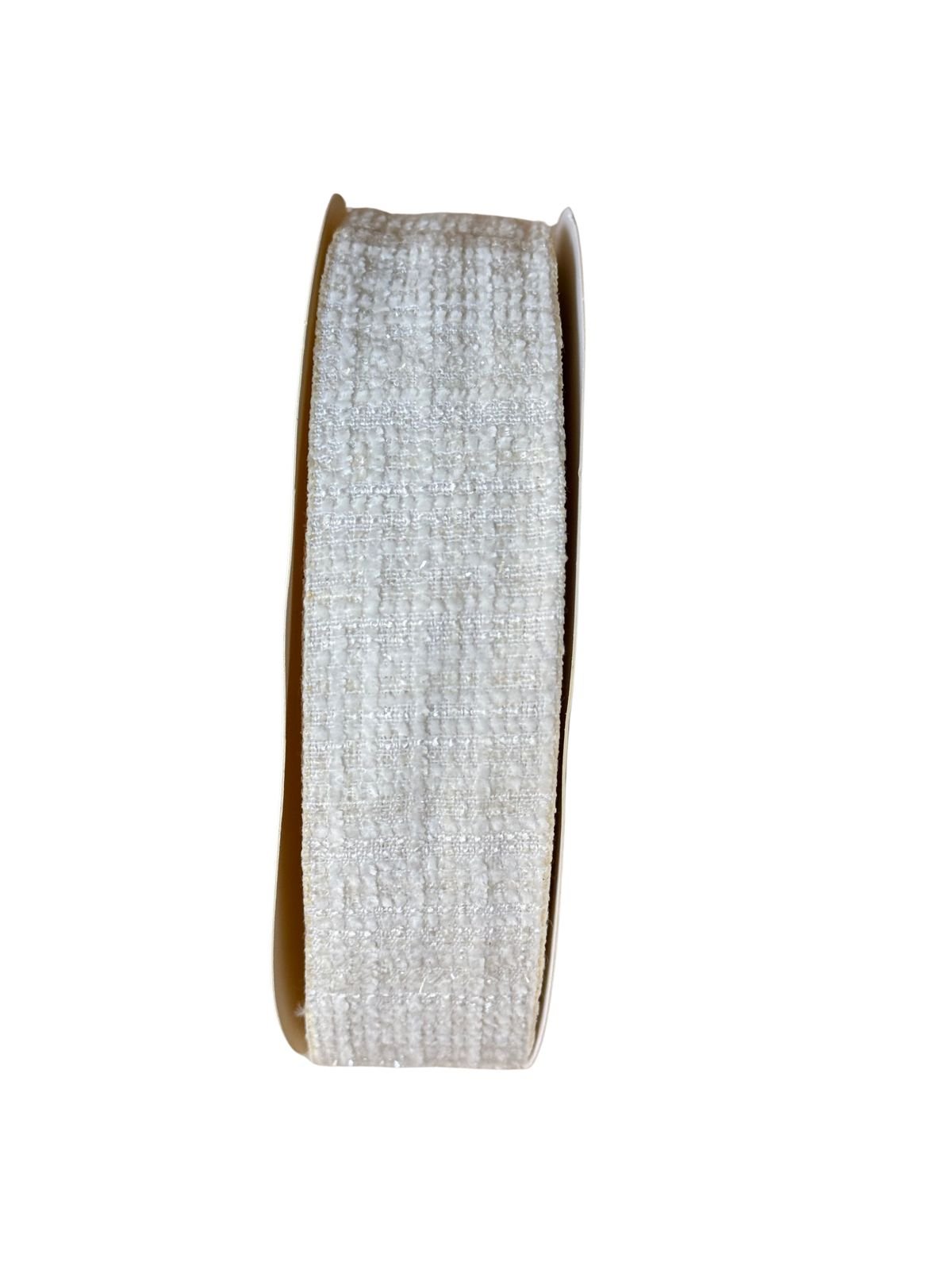 Fita importada tweed marfim 38mm