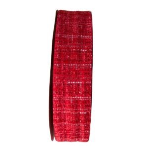 Fita importada tweed vermelho 38mm - Imagem 1