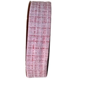 Fita importada tweed rosa 38mm - Imagem 1