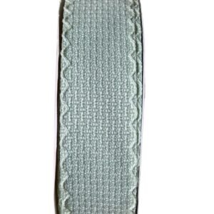 Fita trançada com borda ondulada 38mm verde bebê - Imagem 1