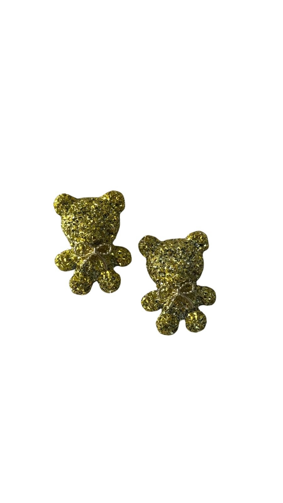 Chaton urso flocado dourado (1 und)