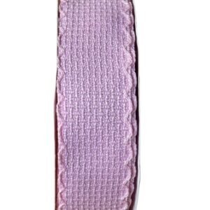 Fita trançada com borda ondulada 38mm rosa bebê - Imagem 1