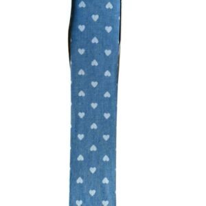 Fita jeans com corações 38mm - Imagem 1