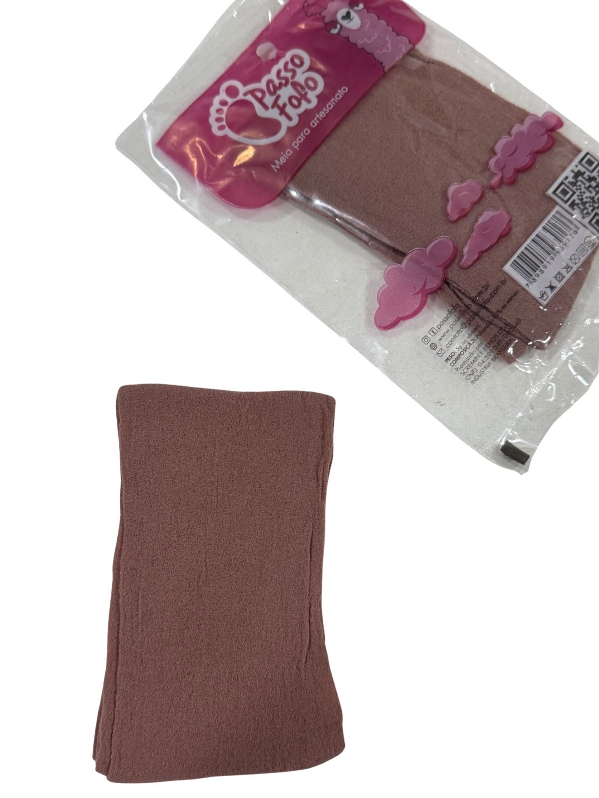Meia de seda Passo fofo Rosé escuro