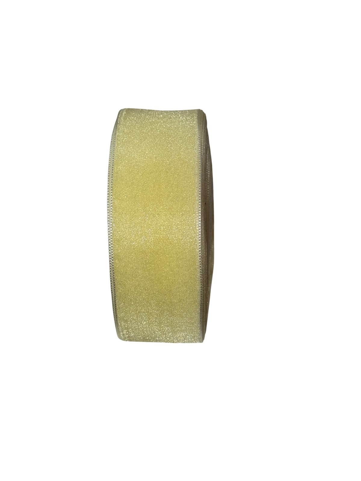 Fita organza cristal importada 38mm amarelo