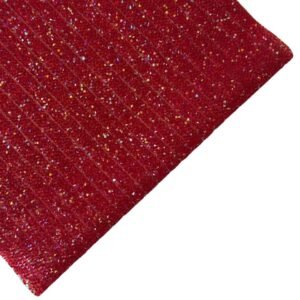 Manta de strass Vermelho 1x40cm - Imagem 1