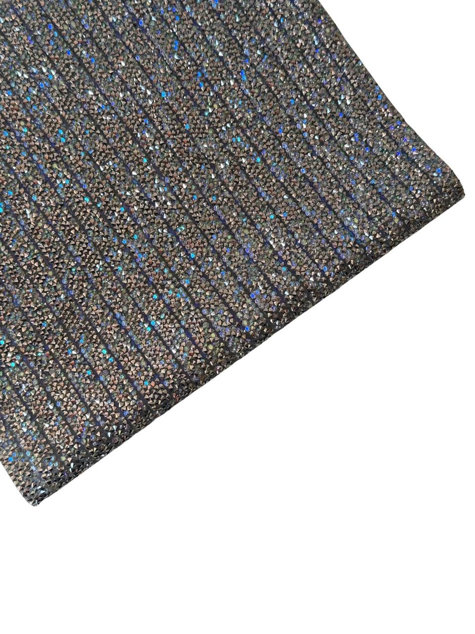 Manta de strass Prata boreal 1x40cm