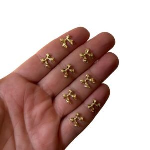 Mini chaton de metal laço com pontas (5 und)