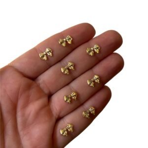 Mini chaton de metal laço (5 und)
